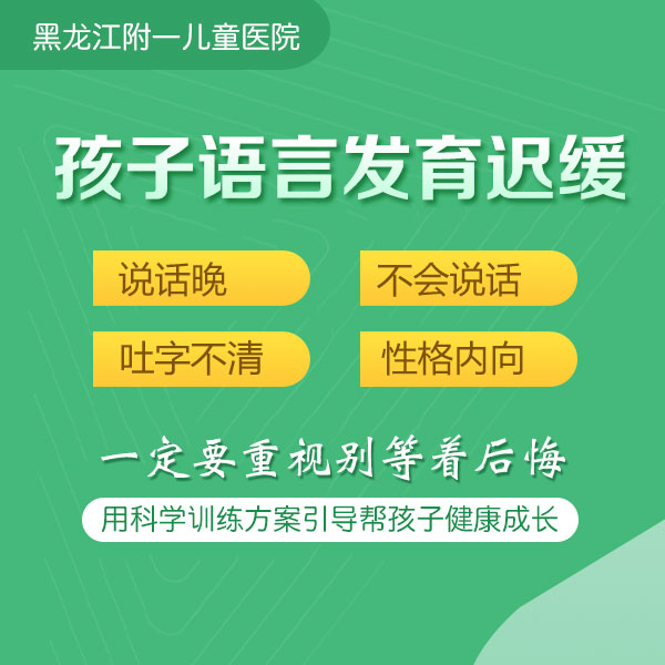 医院排名！黑龙江附一儿童医院专家李怀宁：儿童语言发育迟缓有什么表现